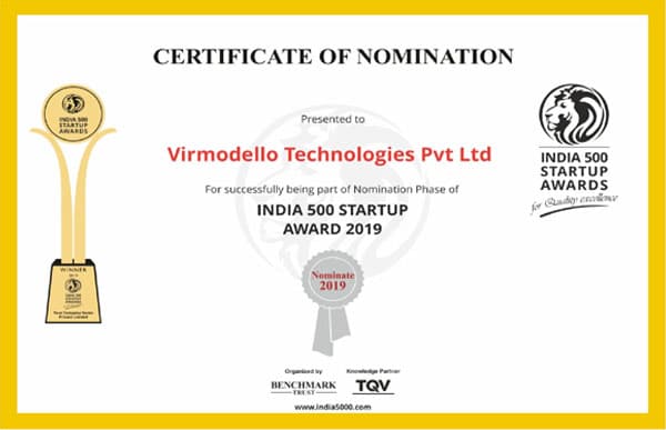 India 500 Startup Award 2019